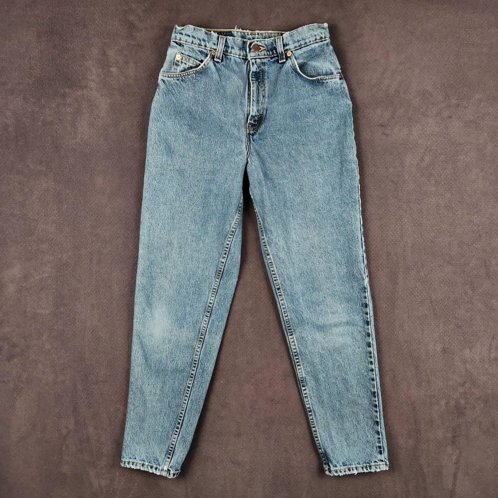 Vintage‎ Levis 951 Jeans Womens 28 Light Wash High Rise Relaxed Tapered Leg 90s